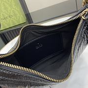 Gucci GG Marmont Small Shoulder Bag Black Patent 26x17x4cm - 2