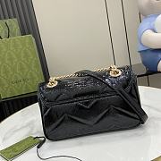 Gucci Mini Marmont Bag Black Patent 22x14x6cm - 5
