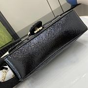 Gucci Mini Marmont Bag Black Patent 22x14x6cm - 4