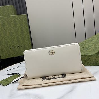 Gucci GG Marmont Long Wallet White 19x10x2.5cm