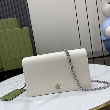 Gucci GG Marmont Chain White Wallet 20x12.5x4cm