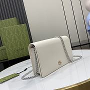 Gucci GG Marmont Chain White Wallet 20x12.5x4cm - 4