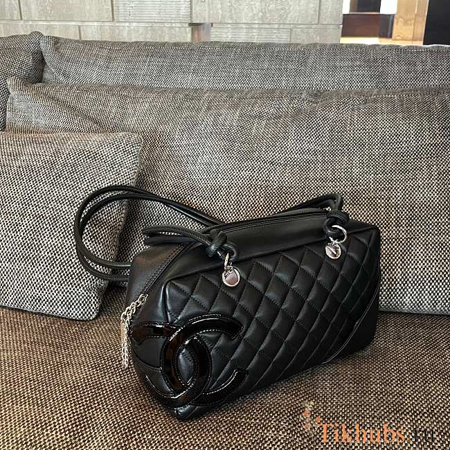 Chanel Cambonline Bowling Bag Coco Black 29x17x13.5cm - 1