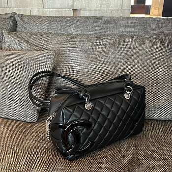Chanel Cambonline Bowling Bag Coco Black 29x17x13.5cm