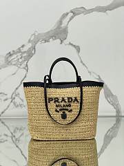 Prada Medium Crochet Leather Tote Bag 32x29x16cm - 1