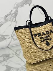 Prada Medium Crochet Leather Tote Bag 32x29x16cm - 6