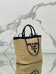 Prada Medium Crochet Leather Tote Bag 32x29x16cm - 5