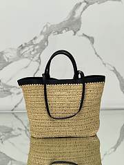 Prada Medium Crochet Leather Tote Bag 32x29x16cm - 4