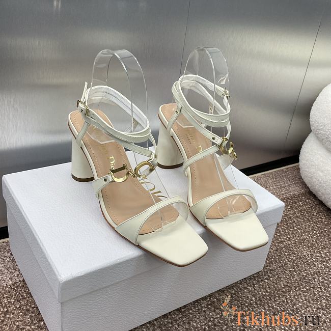 Dior Sandal White Heel 9cm - 1