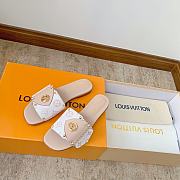 Louis Vuitton LV Frame Beige Slides - 5