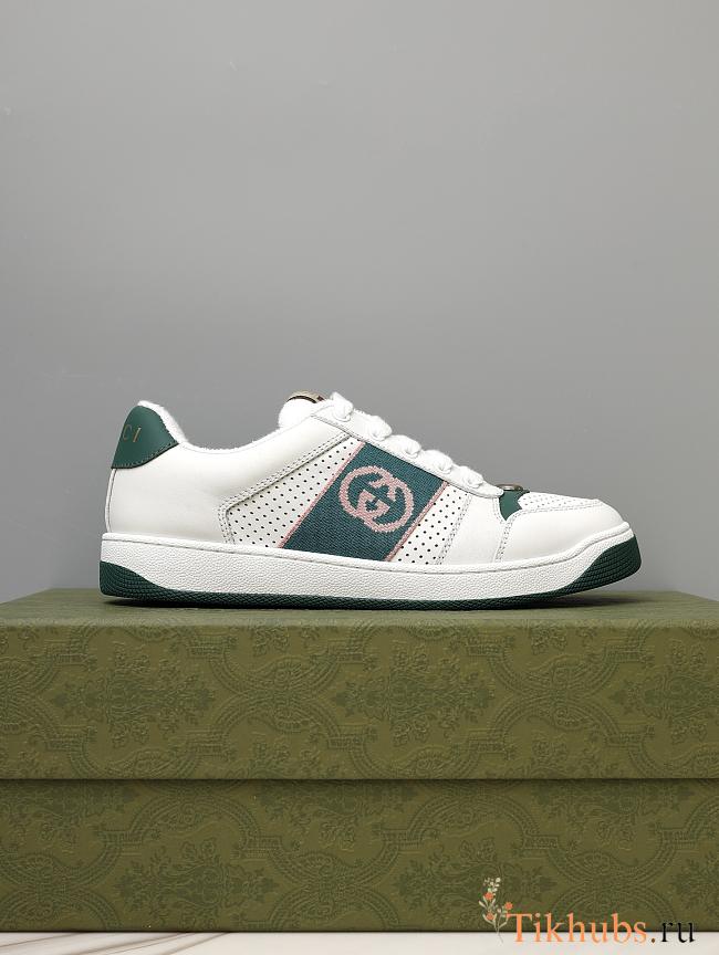 Gucci White Green Sneaker - 1