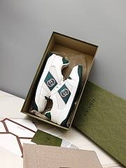 Gucci White Green Sneaker - 4