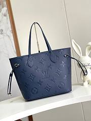 Louis Vuitton LV Neverfull MM Navy Blue 31 x 28 x 14 cm - 4