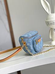 Louis Vuitton LV Mini Bumbag Denim Blue 17 x 12 x 9.5 cm - 2