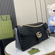 Gucci GG Marmont Large Shoulder Bag Black 40x21x8.5cm - 5