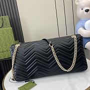 Gucci GG Marmont Large Shoulder Bag Black 40x21x8.5cm - 4
