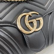 Gucci GG Marmont Large Shoulder Bag Black 40x21x8.5cm - 2