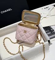 Chanel Mini Vanity Case Light Pink Lambskin 11cm - 6