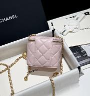 Chanel Mini Vanity Case Light Pink Lambskin 11cm - 3