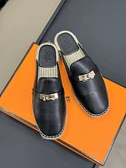 Hermes Feria Espadrille Black Gold  - 4