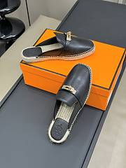 Hermes Feria Espadrille Black Gold  - 2