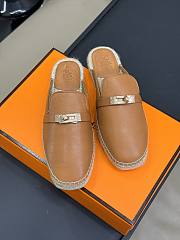 Hermes Feria Espadrille Brown Gold - 3