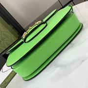 Gucci Horsebit 1955 Small Shoulder Bag Green 25x18x8cm - 6