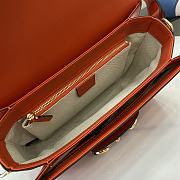 Gucci Horsebit 1955 Small Shoulder Bag Orange 25x18x8cm - 6