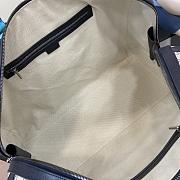 Gucci Savoy Large Duffle Bag Beige Blue 52x31x29cm - 6