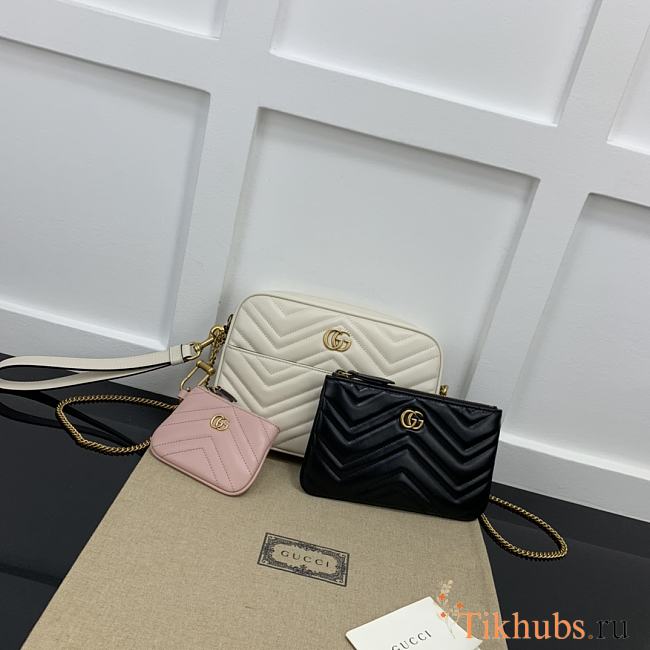 Gucci Double G Multi-use White Mini Bag 22.5x15.5x4cm - 1