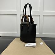Gucci Diana Small Tote Bag Black 22x20.5x11.5cm - 4