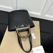 Gucci Diana Small Tote Bag Black 22x20.5x11.5cm - 3