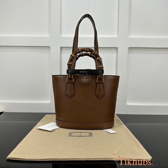Gucci Diana Small Tote Bag Brown 22x20.5x11.5cm - 1