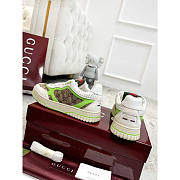 Gucci Re-Web Sneaker Leather Fluorescent Green - 3