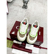 Gucci Re-Web Sneaker Leather Fluorescent Green - 2