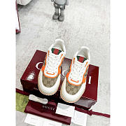 Gucci Re-Web Sneaker Canvas Leather Orange - 3