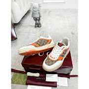 Gucci Re-Web Sneaker Canvas Leather Orange - 2