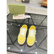 Gucci Screener Sneaker With Web Neoprene Yellow - 3