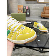 Gucci Screener Sneaker With Web Neoprene Yellow - 2