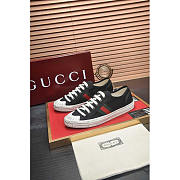Gucci Sneaker With Web Cotton Fabric Black - 2