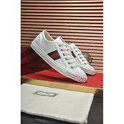 Gucci Sneaker With Web Cotton Fabric White - 1