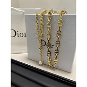 Dior Montaigne Jolie Chain Belt Gold White - 3