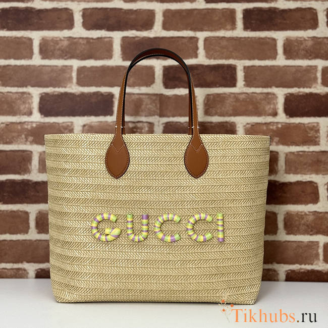 Gucci Medium Straw Bag 38x33x15cm - 1