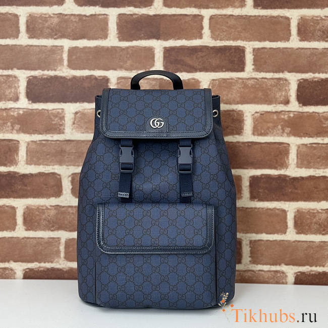 Gucci Ophidia Small GG Backpack Blue 29x40.5x13.5cm - 1