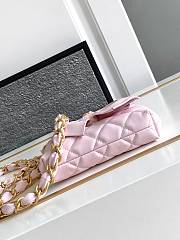 Chanel Clutch With Strap Glossy Pink 12 x 13 x 4 cm - 6
