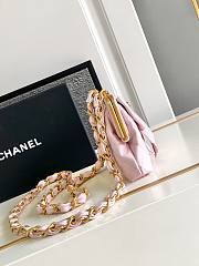 Chanel Clutch With Strap Glossy Pink 12 x 13 x 4 cm - 5