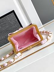 Chanel Clutch With Strap Glossy Pink 12 x 13 x 4 cm - 2