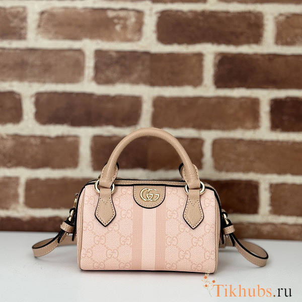 Gucci Ophidia GG Super Mini Bag Pink 16.5x10x9cm - 1