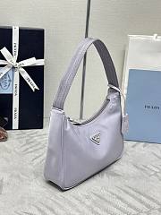 Prada Re-Edition 2005 Re-Nylon Saffiano Light Purple 23x13x5cm - 4