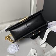 Chanel Medium Leboy Bag Black Caviar Gold 25cm - 6